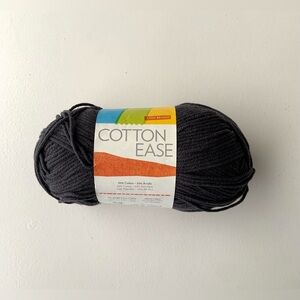 Lion Brand Yarn Cotton Ease Color 152 Charcoal